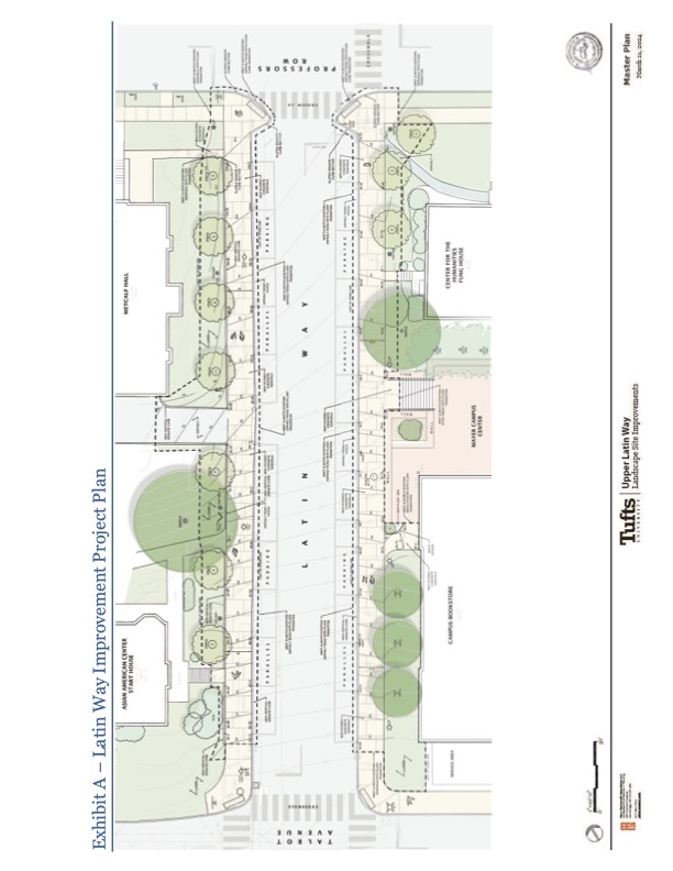 Latin Way sidewalk improvement project plan